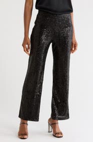 Young, Fabulous & Broke Disco Sequin Straight Leg Pants
