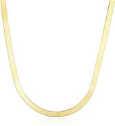The Lovery Fine Jewelry Mini Herringbone Necklace