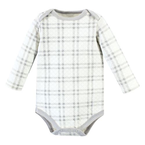 Hudson Baby Quilted Long-sleeve Cotton One-piece In Green