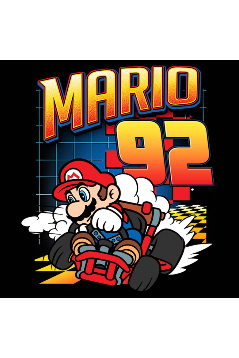 Men's Nintendo Mario Kart '92 Graphic T-Shirt, Alternate, color, Black