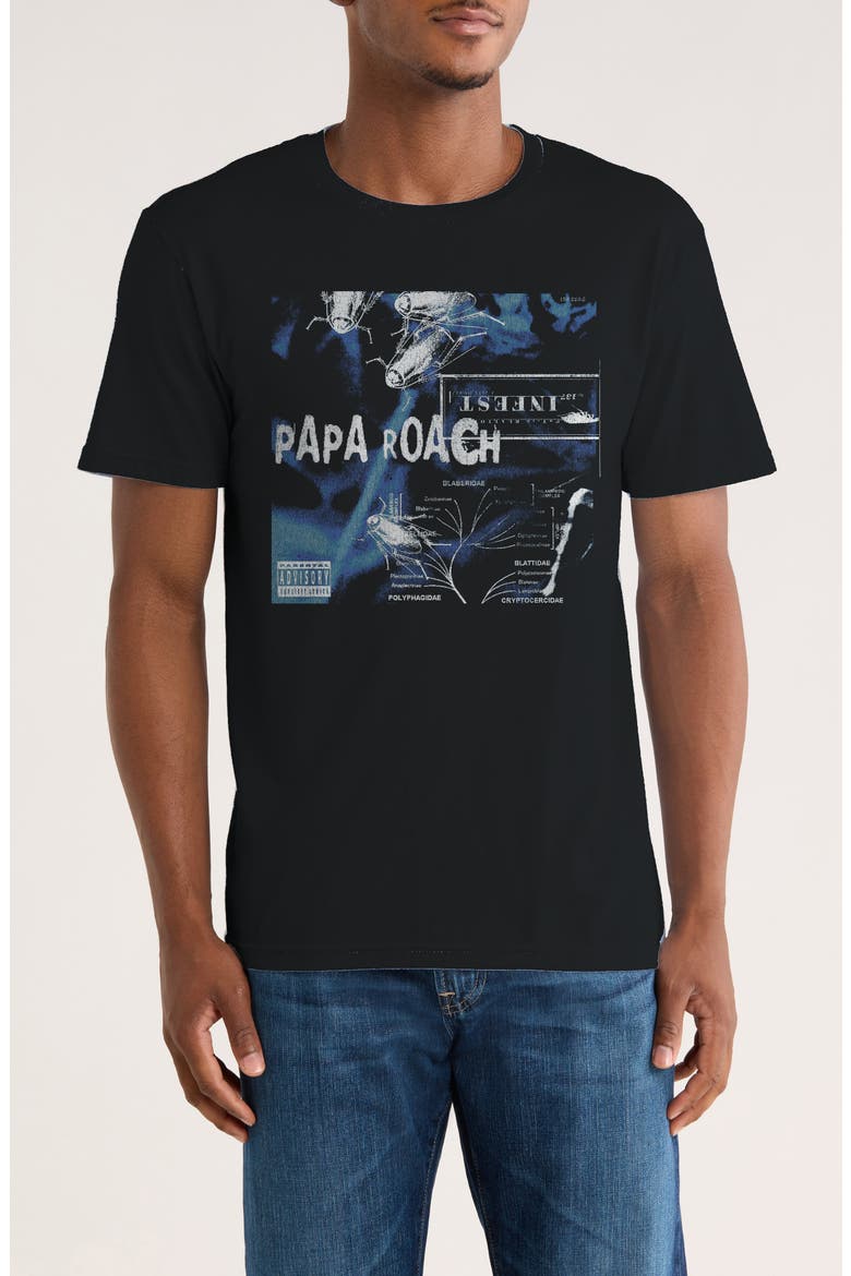 Papa Roach Crawlers Graphic T-Shirt, Main, color, BLACK