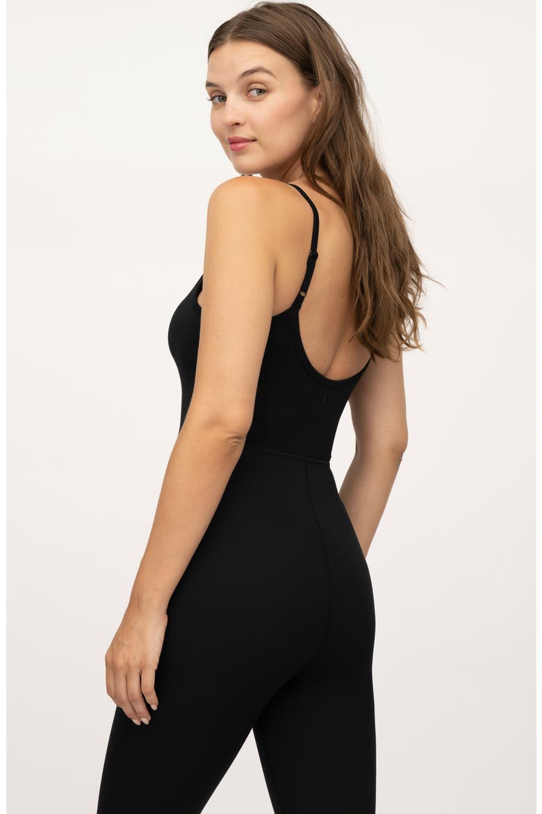 Lux Scarlett Flare Leg Jumpsuit, Alternate, color, BLACK