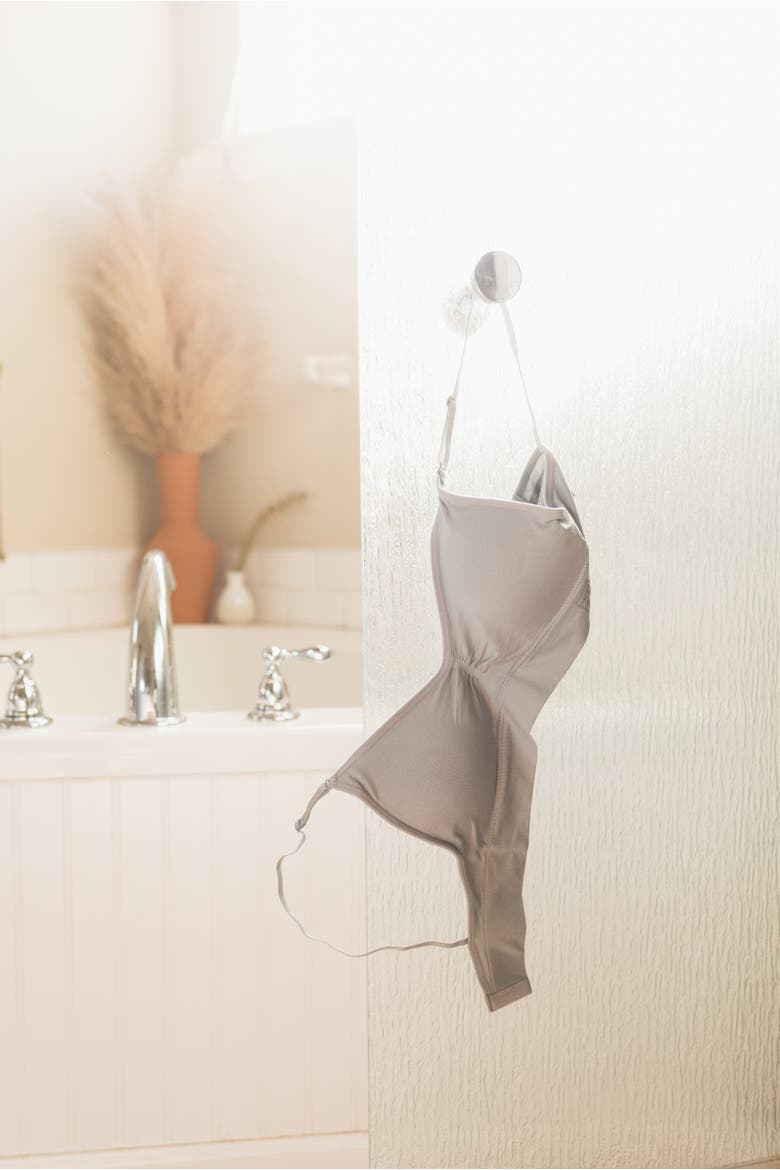 Everyday Bra with Back Closure, Alternate, color, Natural Grey
