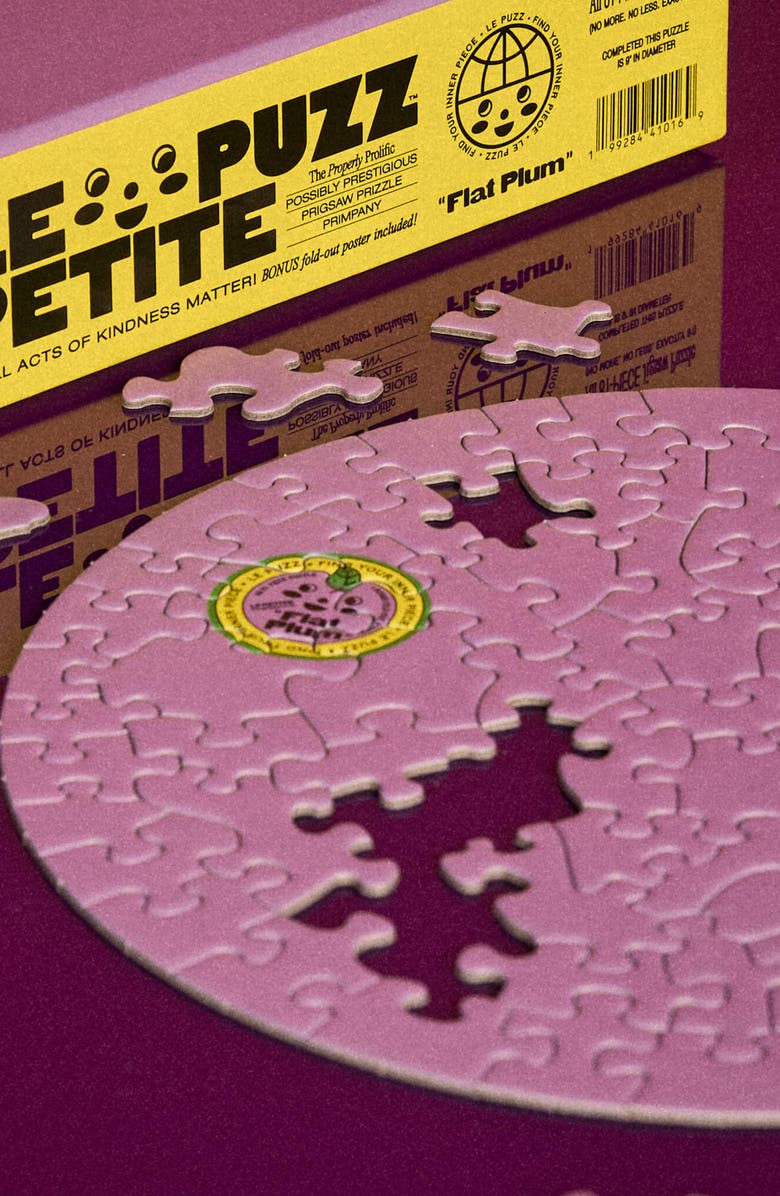 Le Puzz Flat Plum 81 Piece Mini Jigsaw Puzzle, Alternate, color, NO COLOR