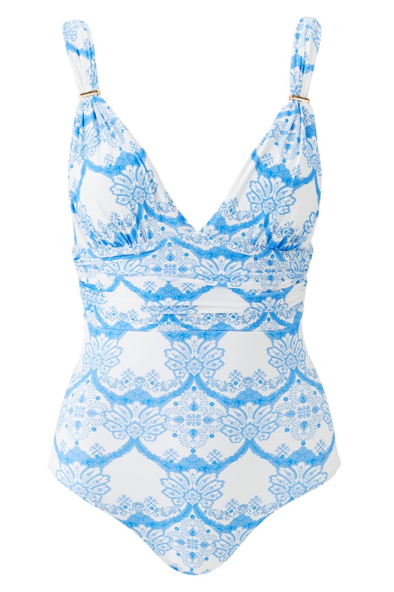 Panarea Print One-Piece Swimsuit, Alternate, color, FLORIAN