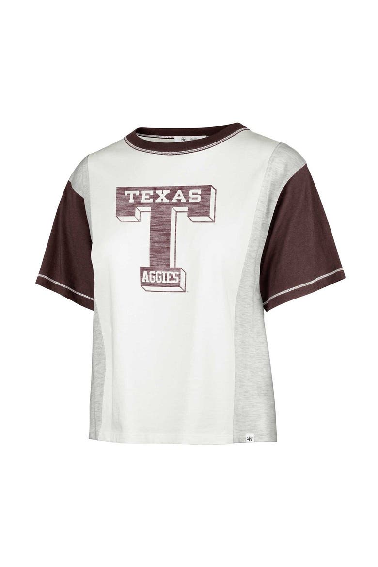 Women's '47 White Texas A&M Aggies Vault Premier Tilda T-Shirt, Alternate, color, White
