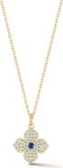 SPHERA MILANO Clover 14k Gold Plate & Sterling Silver Necklace