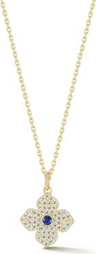 SPHERA MILANO Clover 14k Gold Plate & Sterling Silver Necklace