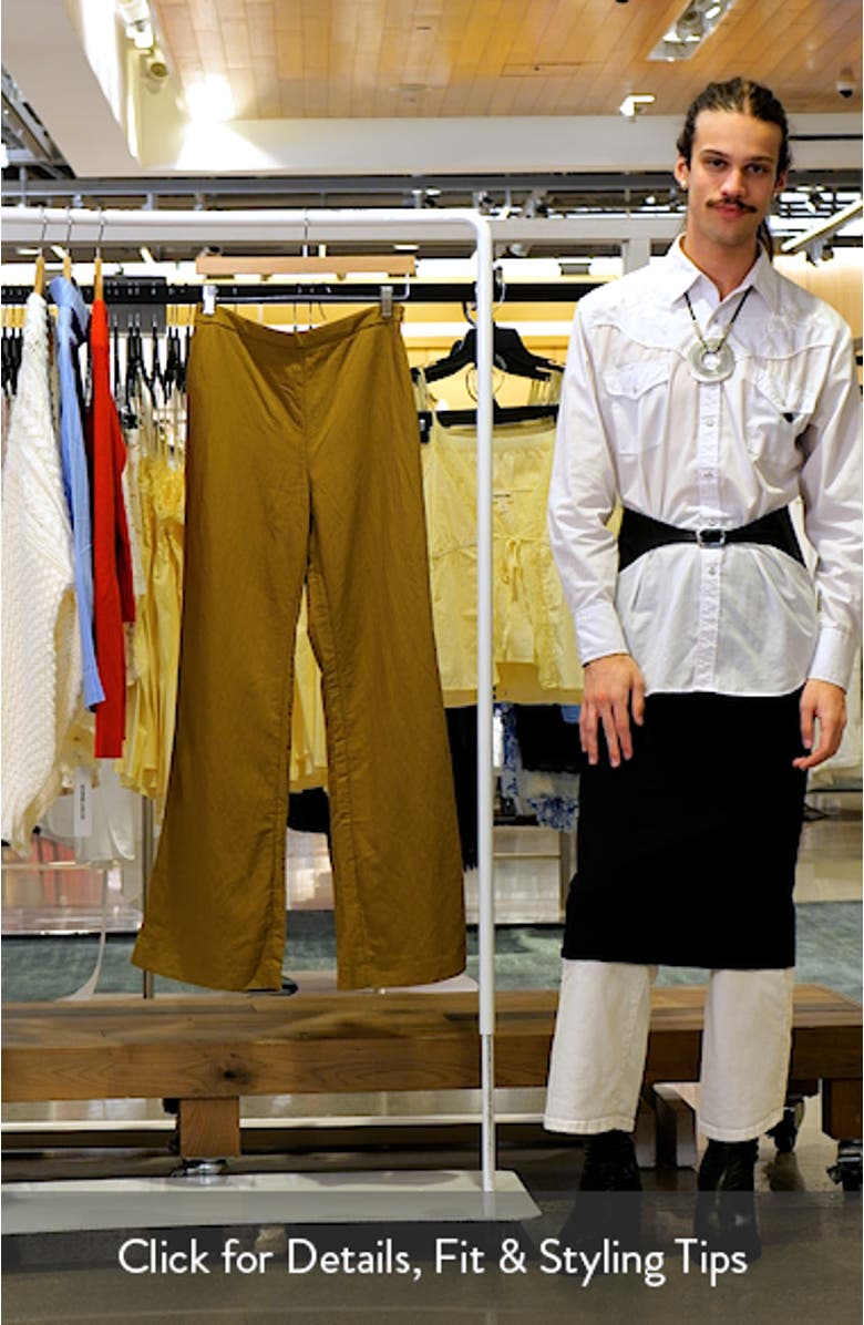 Flat Front Straight Leg Pants, sales video thumbnail