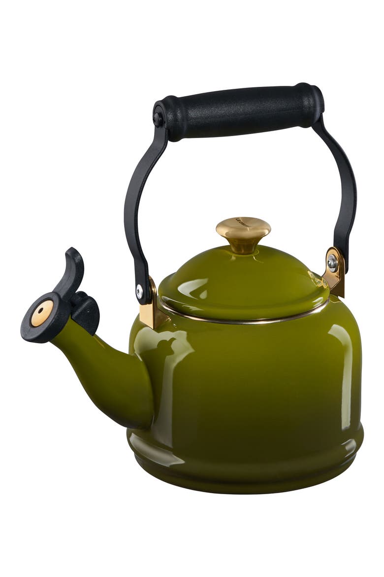Demi Tea Kettle, Alternate, color, OLIVE