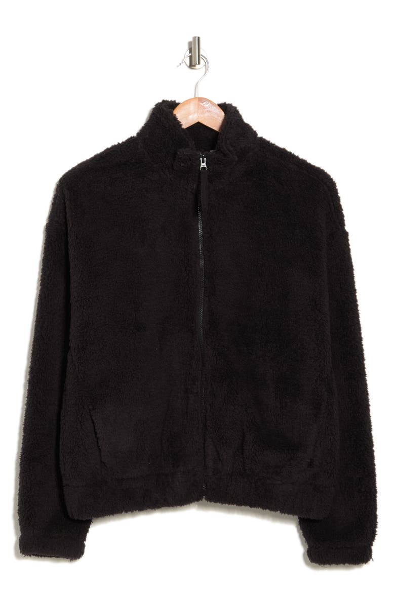 Z by Zella Pre Season Faux Shearling Zip Up Jacket, Alternate, color,