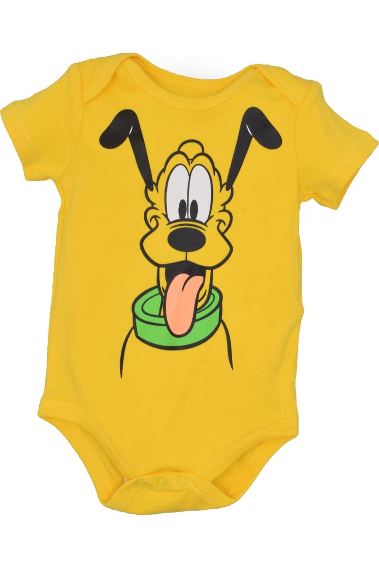 Mickey Mouse & Friends Boys' 5-Pack Short Sleeve Bodysuits, Alternate, color, Mickey Clubhouse Multi