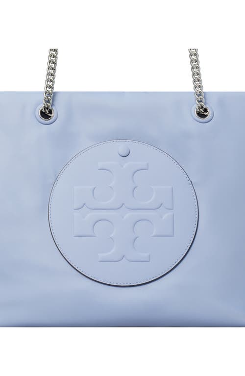 Tory Burch Ella Chain Zip Tote In Blue