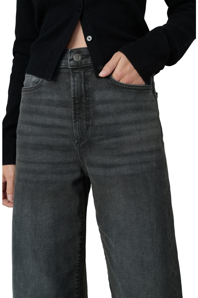 Cuffed High Waist Ankle Wide Leg Jeans, Alternate, color, ARETHA