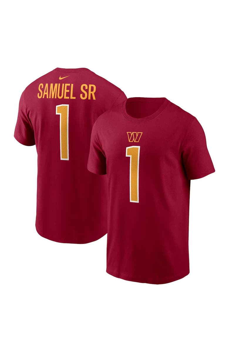 Nike Men's Nike Deebo Samuel Sr Burgundy Washington Commanders Name & Number T-Shirt, Alternate, color, Burgundy