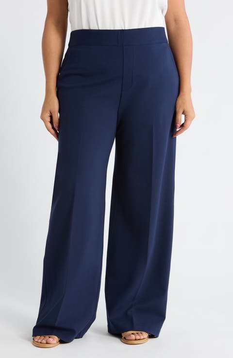SPANXsupersmooth™ PerfectFit Ponte Wide Leg Pants (Plus)