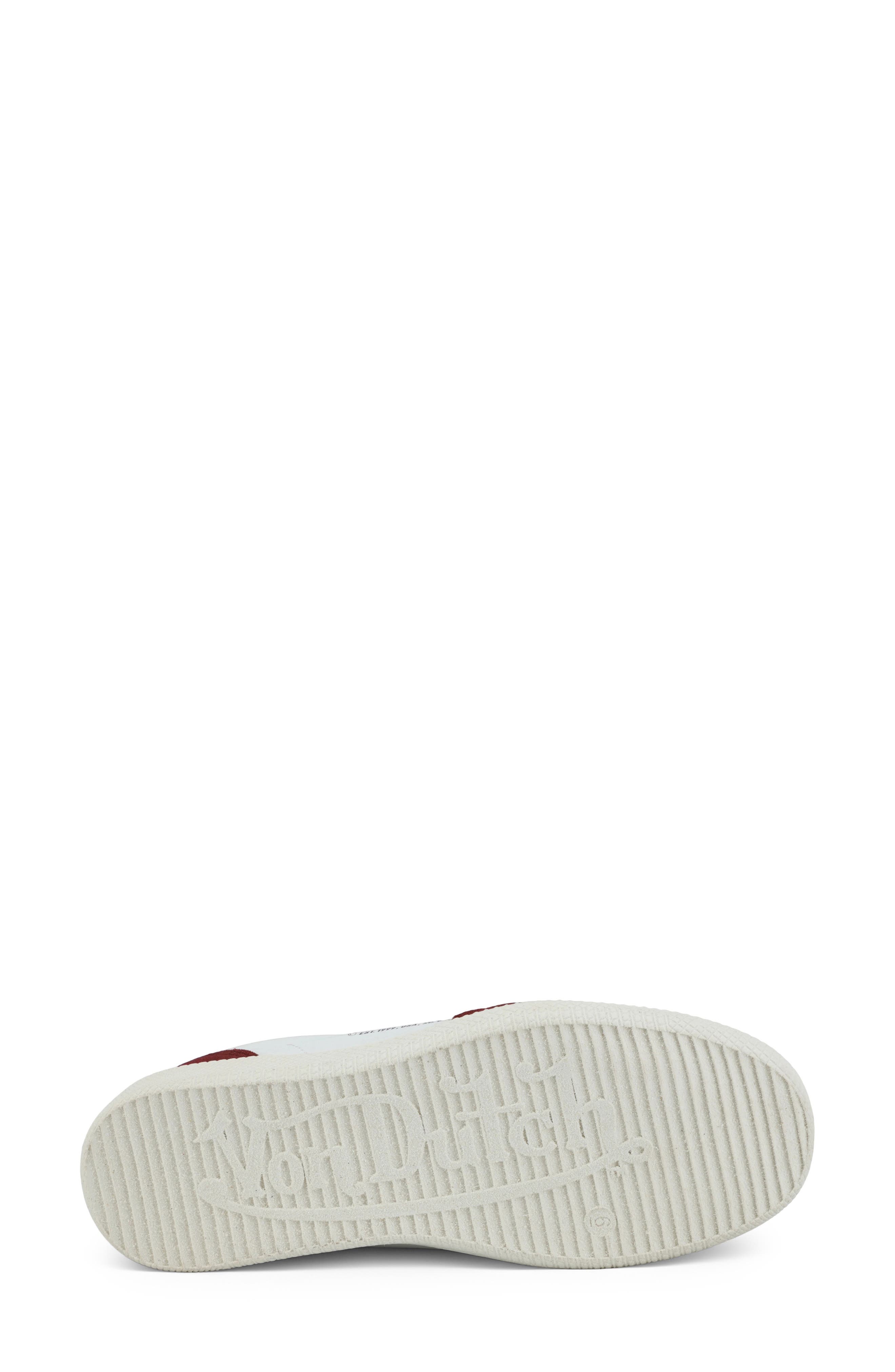 Varsity Sneaker, Alternate, color, WHITE/BURGANDY