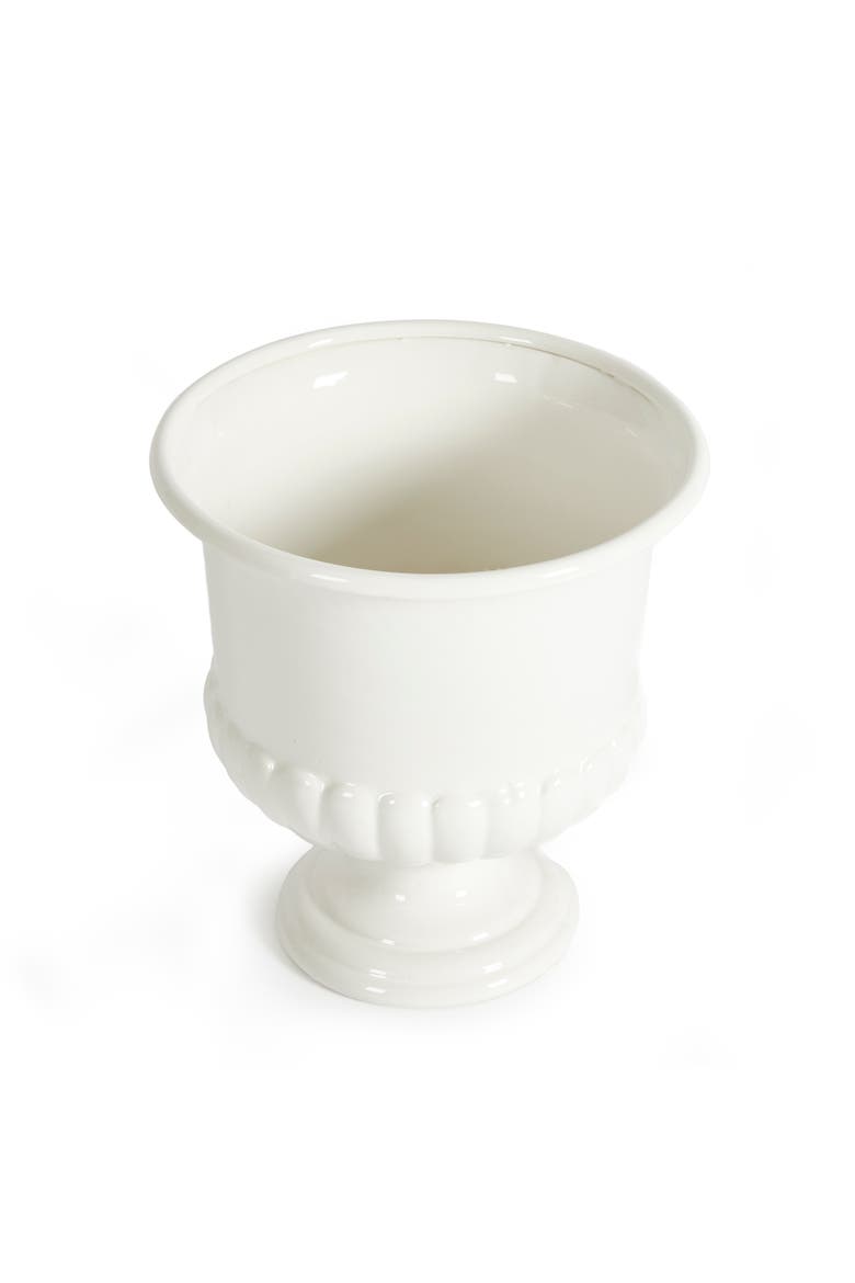 Mirabelle Decorative Pedestal Bowl, Alternate, color, White