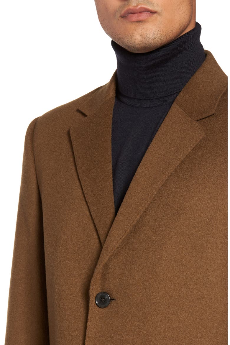 Sheffield Classic Fit Wool & Cashmere Overcoat, Alternate, color, VICUNA