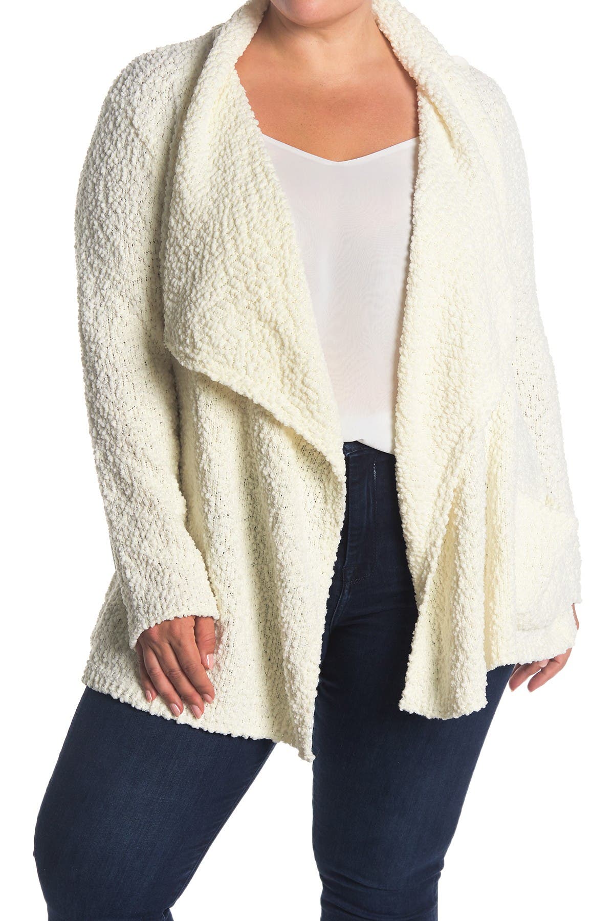 Bobeau Popcorn Knit Cardigan (Women) | Nordstromrack