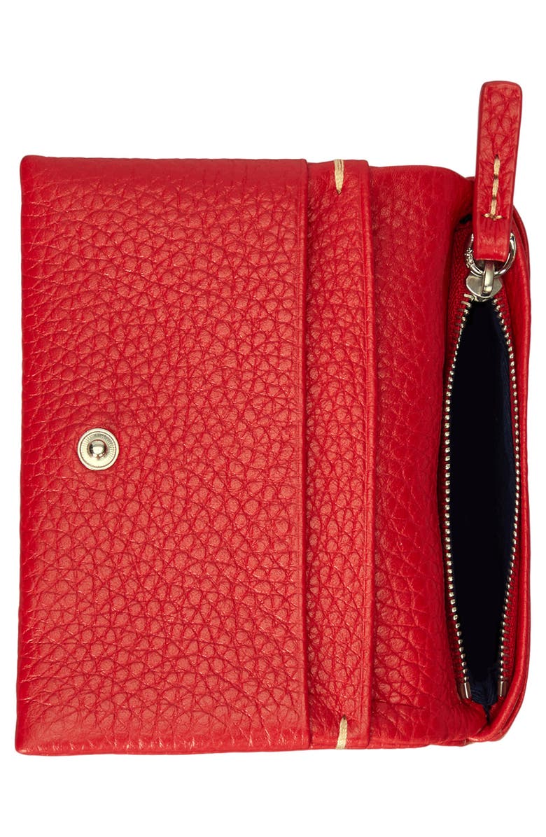 Polo Ralph Lauren Polo Play Leather Card Case, Alternate, color, Cherry