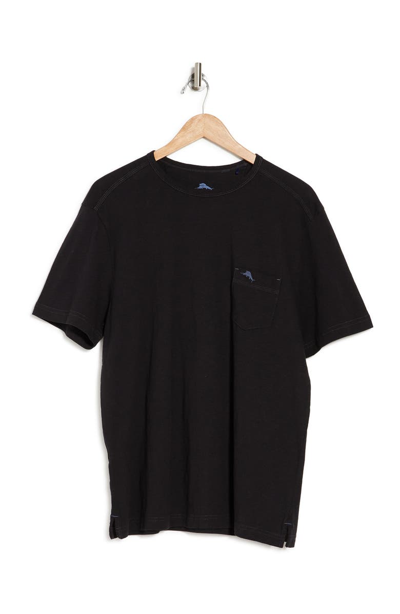 Tommy Bahama Cabo Bay Pocket T-Shirt, Alternate, color, Black