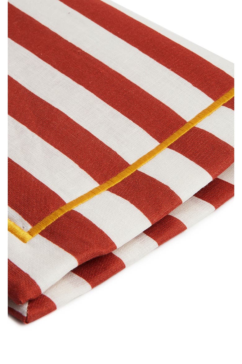 Placemat Set Of 2, Alternate, color, Riviera Mattone Mattone