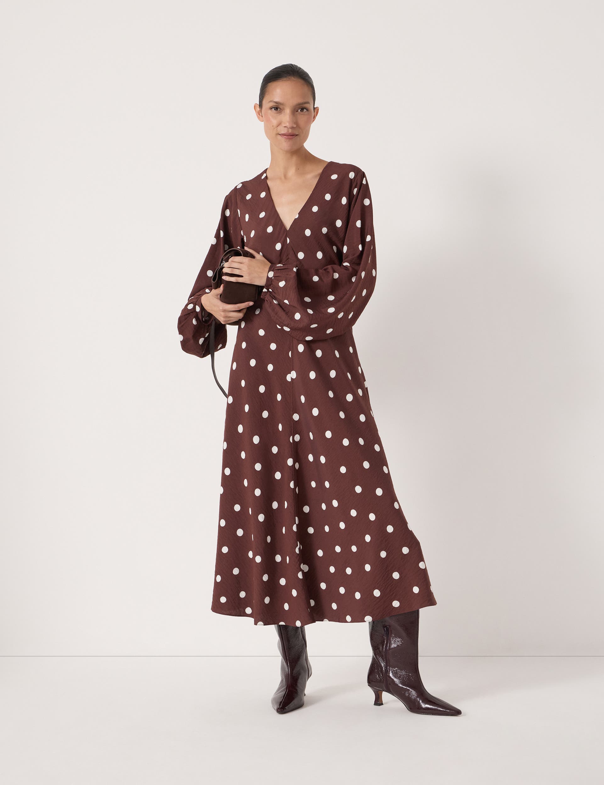 selected Polka Dot Brown