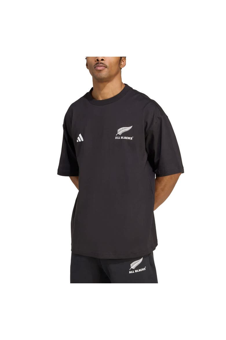 Men's adidas  Black New Zealand Rugby  Presentation Future Icon T-Shirt, Alternate, color, Black