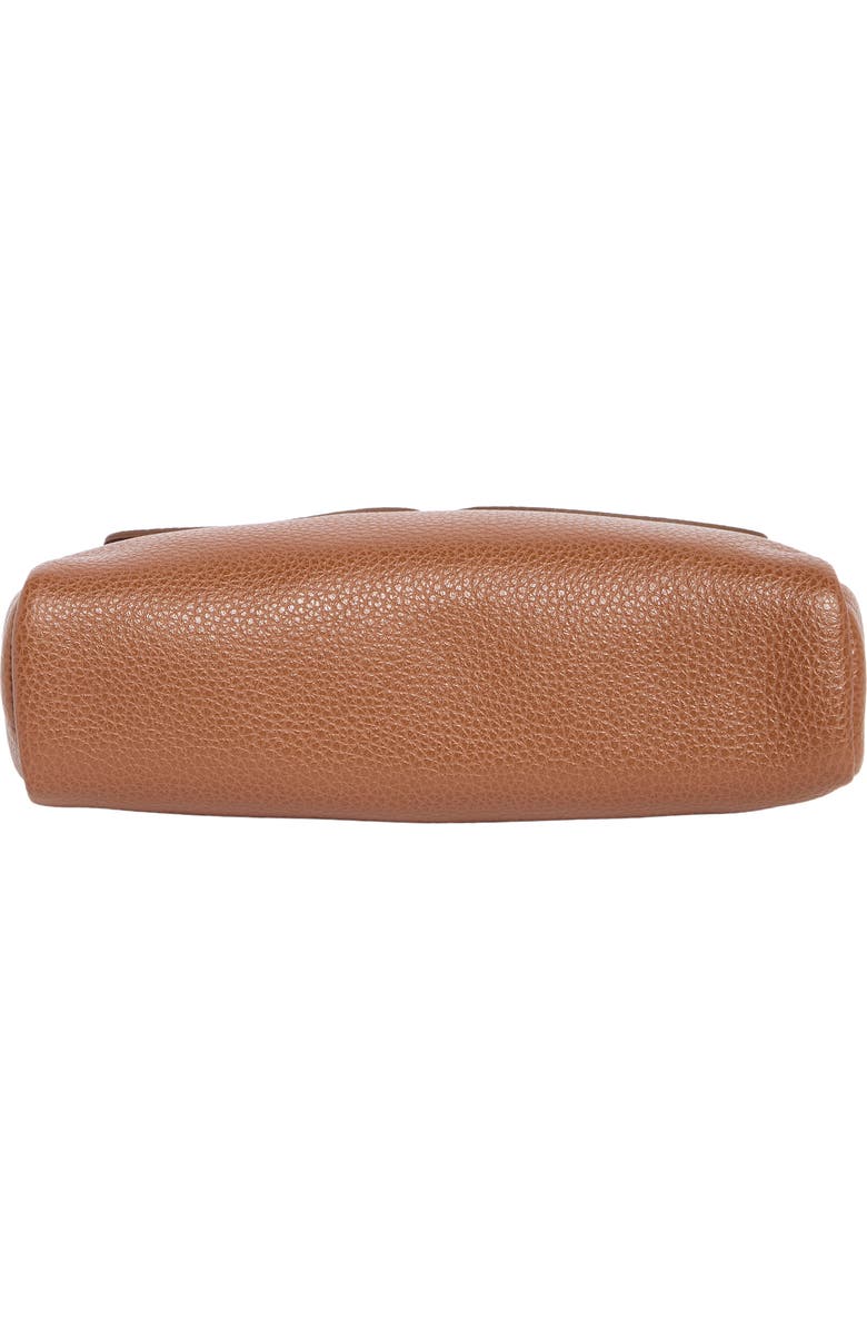 Longchamp Wide Cosmetic Case, Alternate, color, Cognac