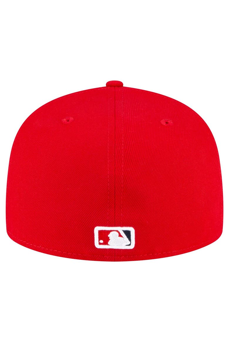 Men's New Era  Red Los Angeles Angels Game Authentic Collection On Field 59FIFTY Fitted Hat, Alternate, color, Red
