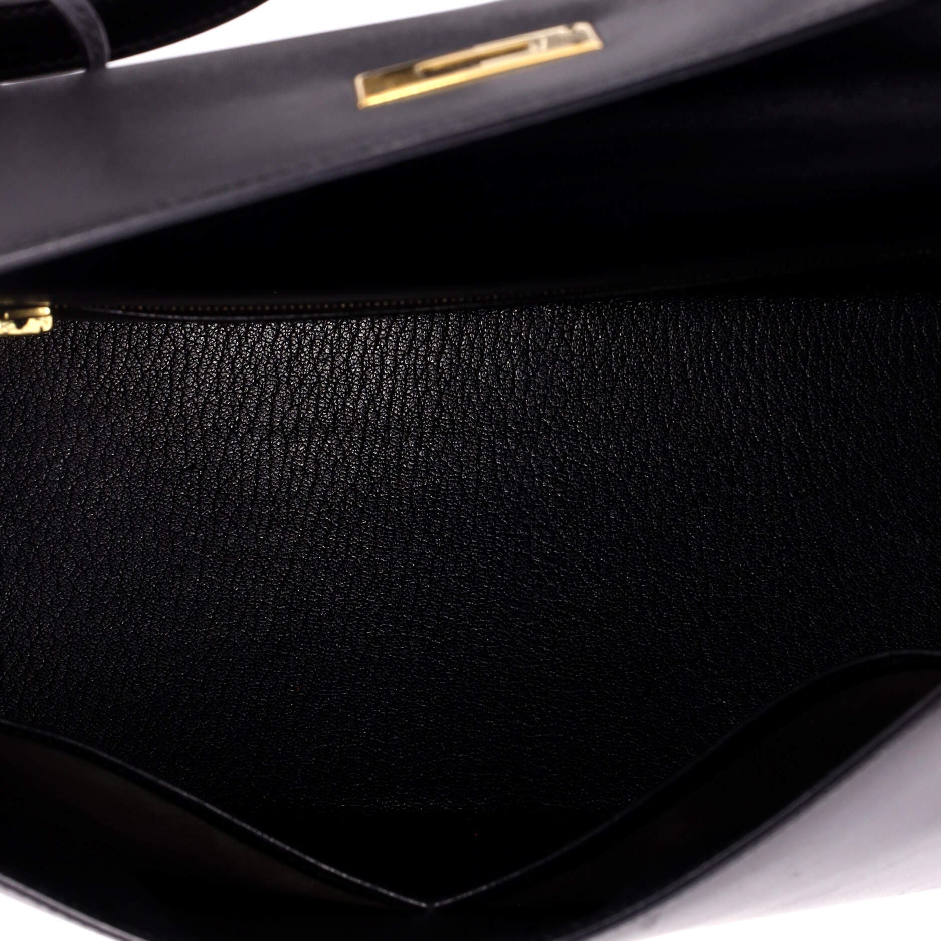 Kelly Handbag Black Box Calf with Gold Hardware 32, Alternate, color, Black