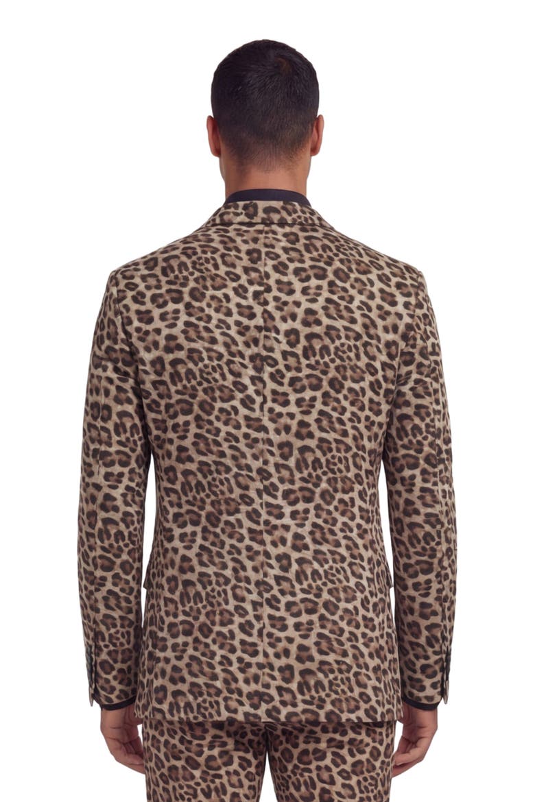 Leopard Mens Tailored Blazer, Alternate, color, LEOPARD BROWN