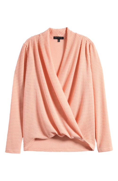 Gibsonlook Open Stitch Surplice Sweater