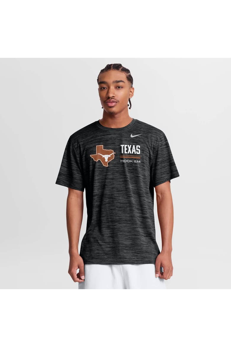 Men's Nike Black Texas Longhorns Sideline Velocity Dri-FIT T-Shirt, Main, color, Black