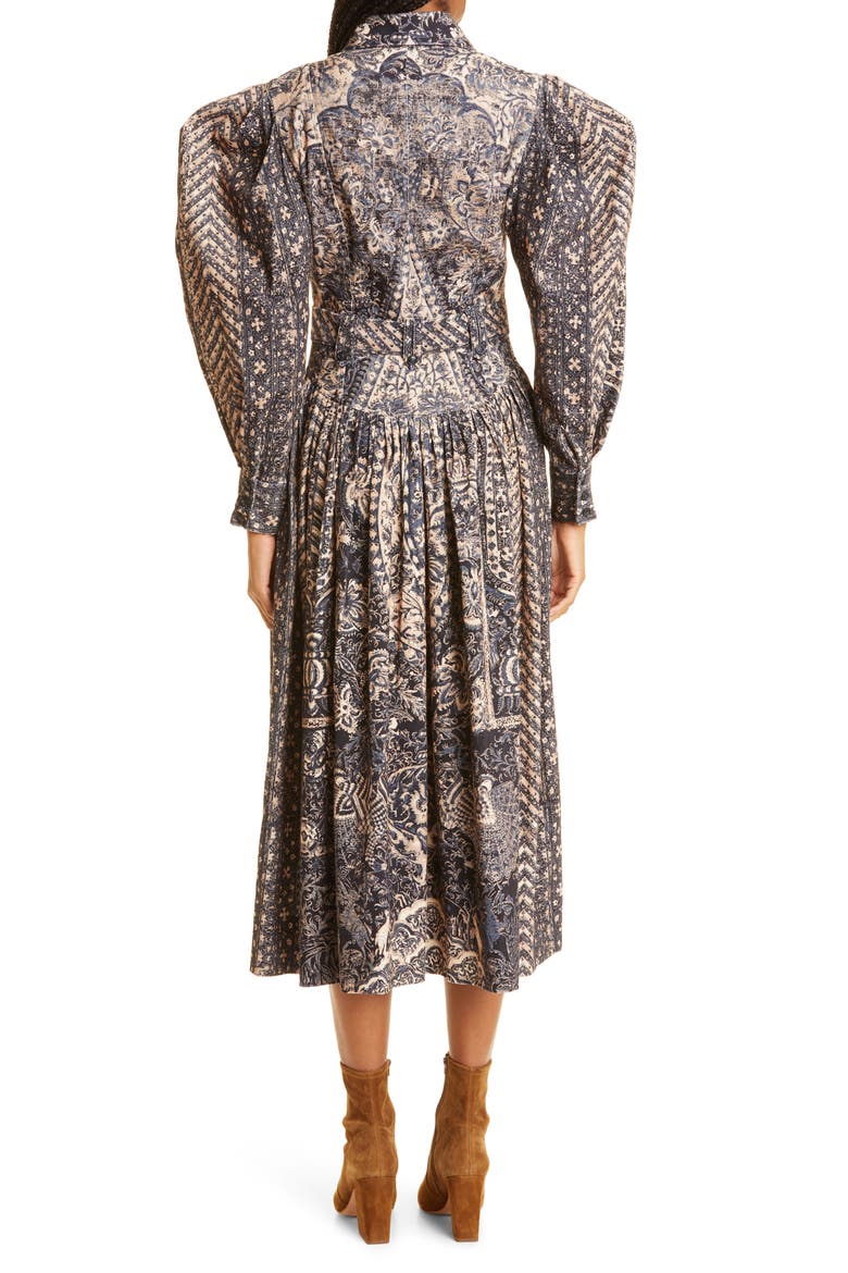 Lucinda Puff Sleeve Maxi Dress, Alternate, color, TWILIGHT