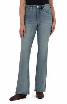 KUT from the Kloth Ana Braided Belt Loop Flare Jeans