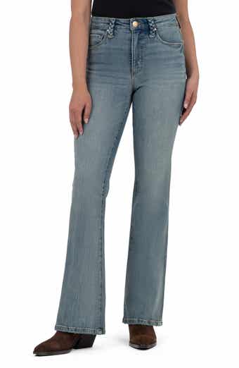KUT from the Kloth Ana Braided Belt Loop Flare Jeans