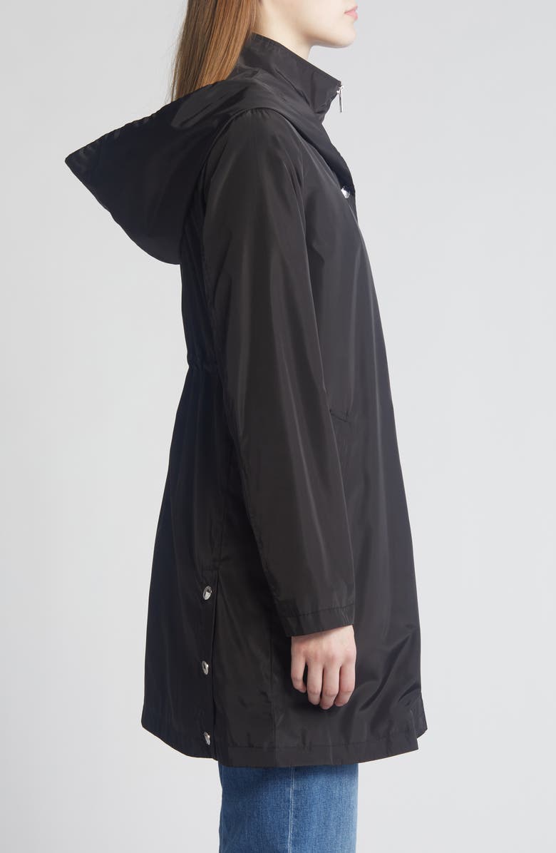 Via Spiga Water Resistant Packable Rain Jacket, Alternate, color,