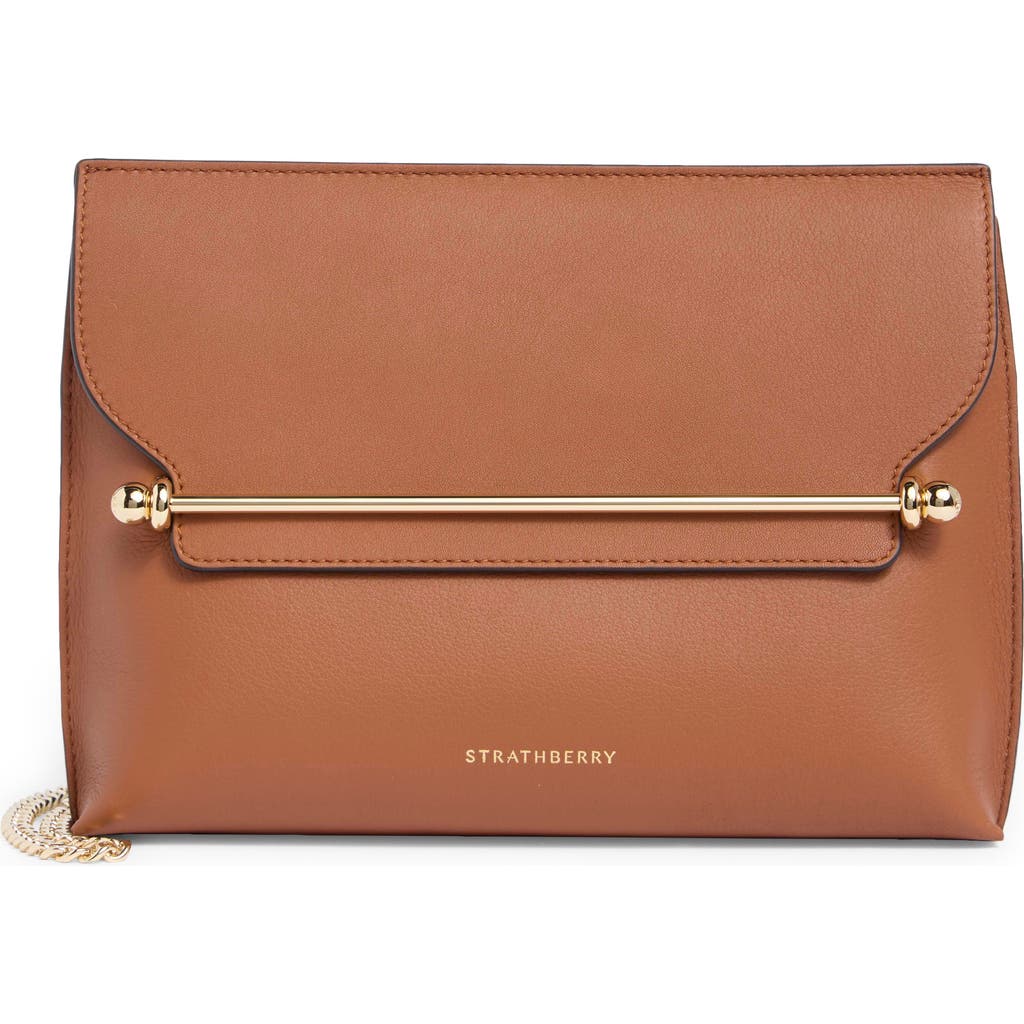 Strathberry Stylist Clutch Bag in Chestnut at Nordstrom