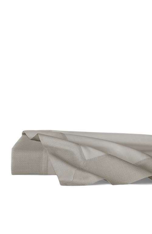 Sferra Carlotta Sateen Flat Sheet In Grey