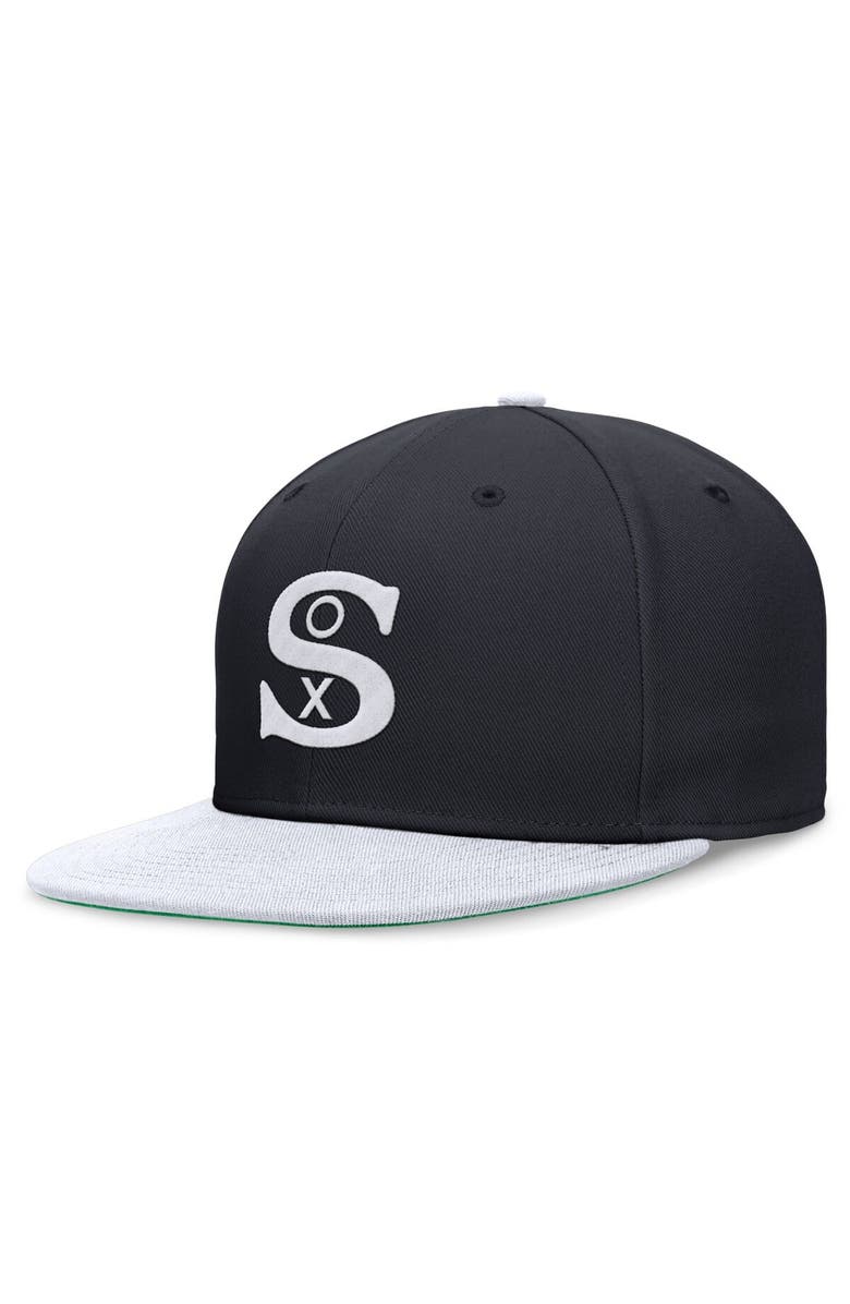 Nike Men's Nike Navy/White Chicago White Sox Rewind Cooperstown True Performance Fitted Hat, Alternate, color, 