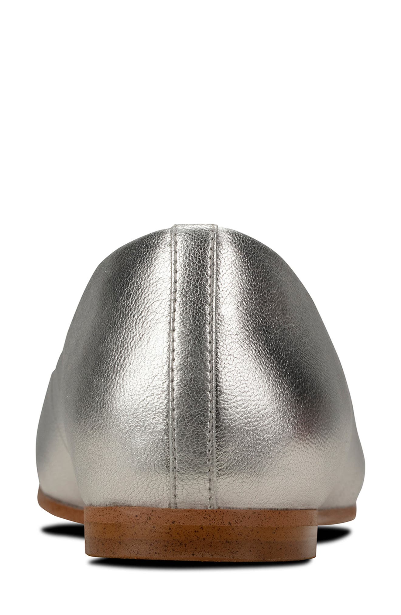 Grace Piper Ballet Flat, Alternate, color, SILVER METALLIC LEATHER