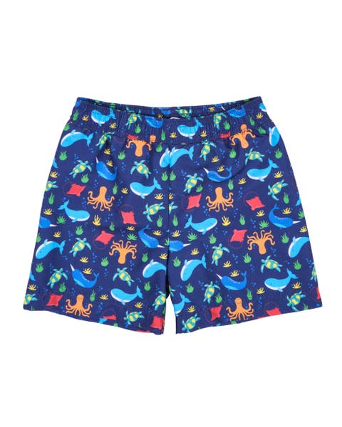 Under The Sea Print Swim Trunk (Baby)