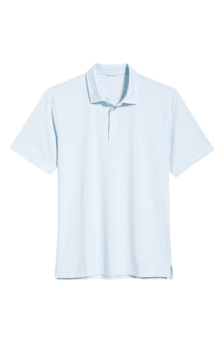 Swannies Smith Stripe Performance Golf Polo, Alternate, color, Sky-White