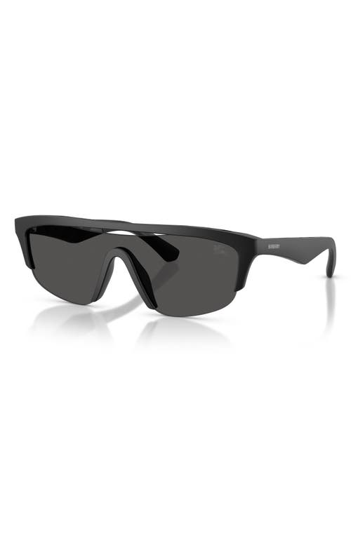Burberry 40mm Irregular Sunglasses In Matte Black/dark Grey