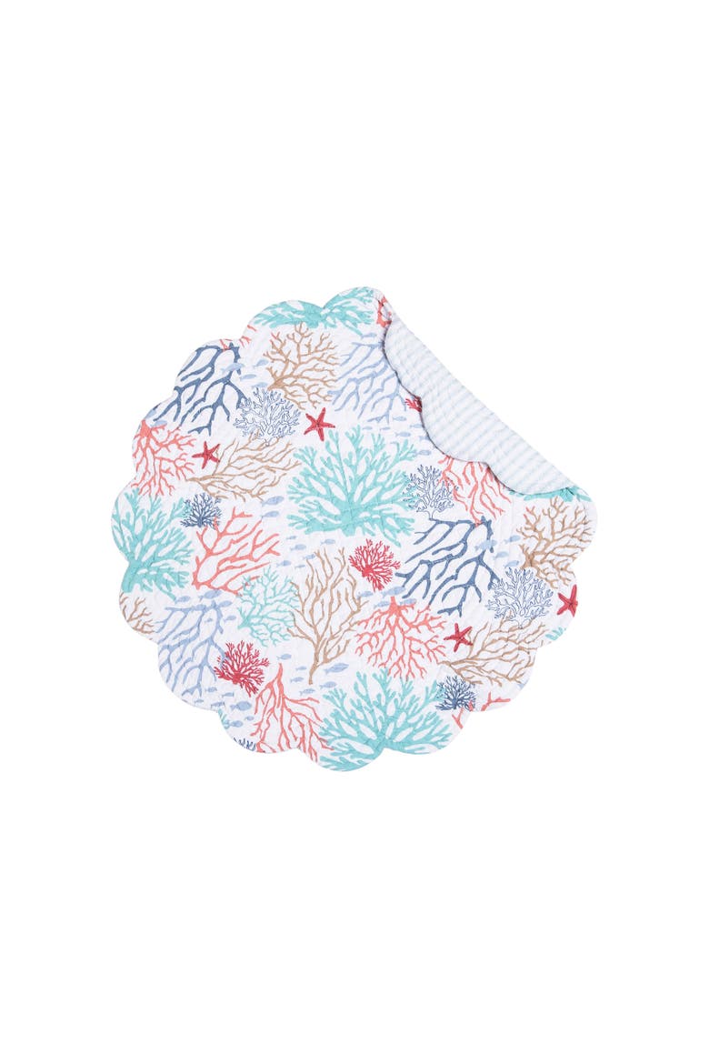Coral Cove Placemat Collection Sets of 6, Alternate, color, Blue