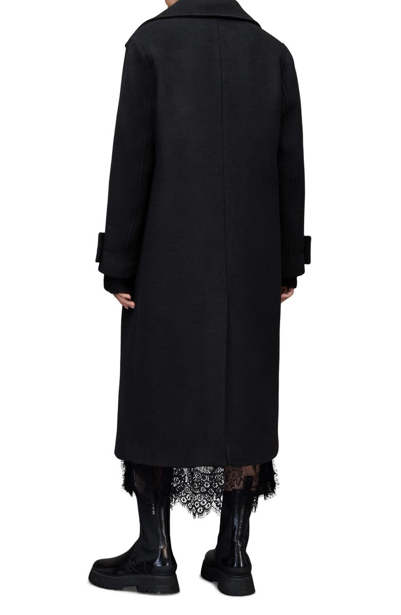 AllSaints Mabel Wool Blend Coat, Alternate, color,