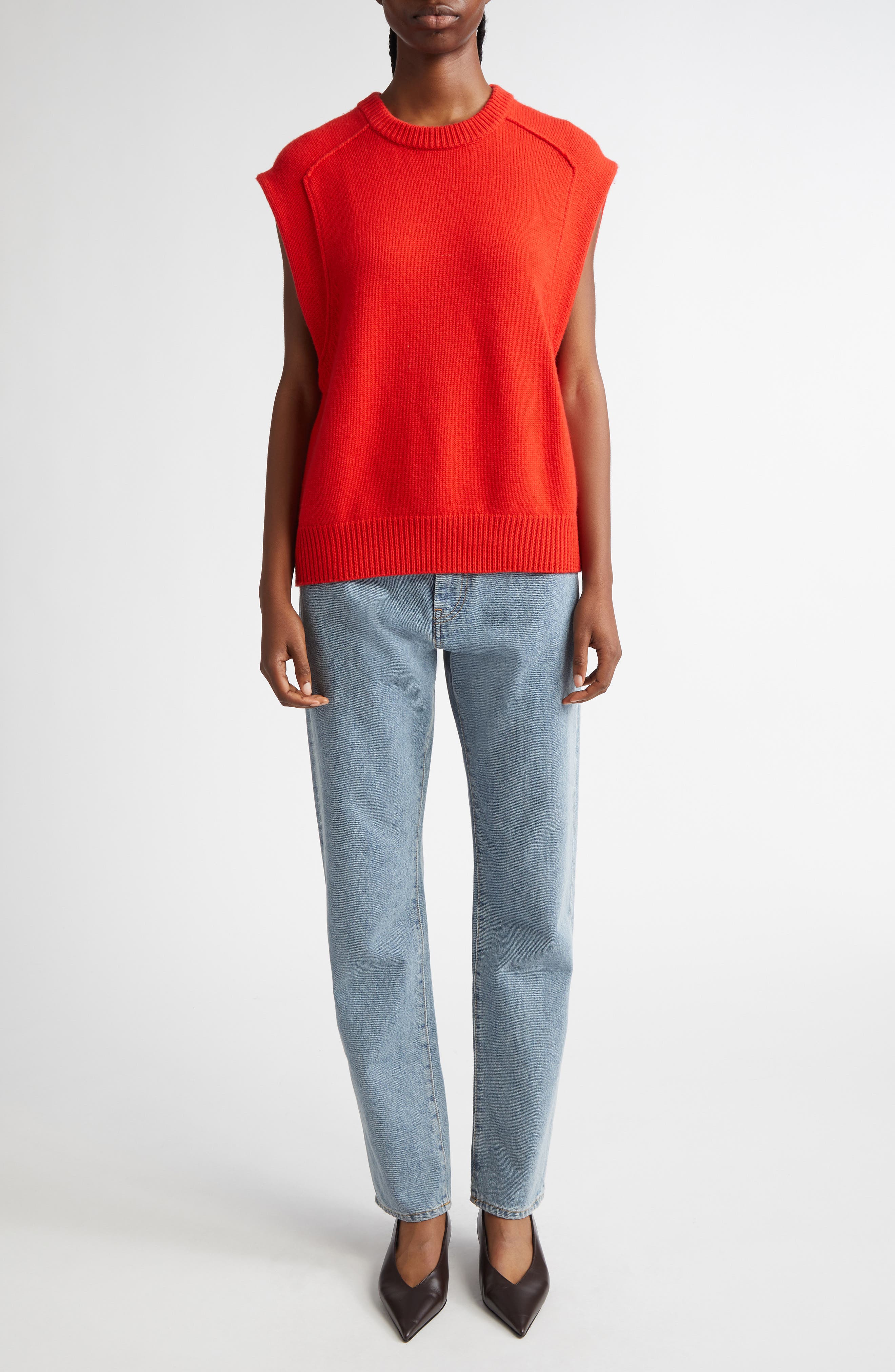 Mari Boxy Wool & Cashmere Sweater - image 2