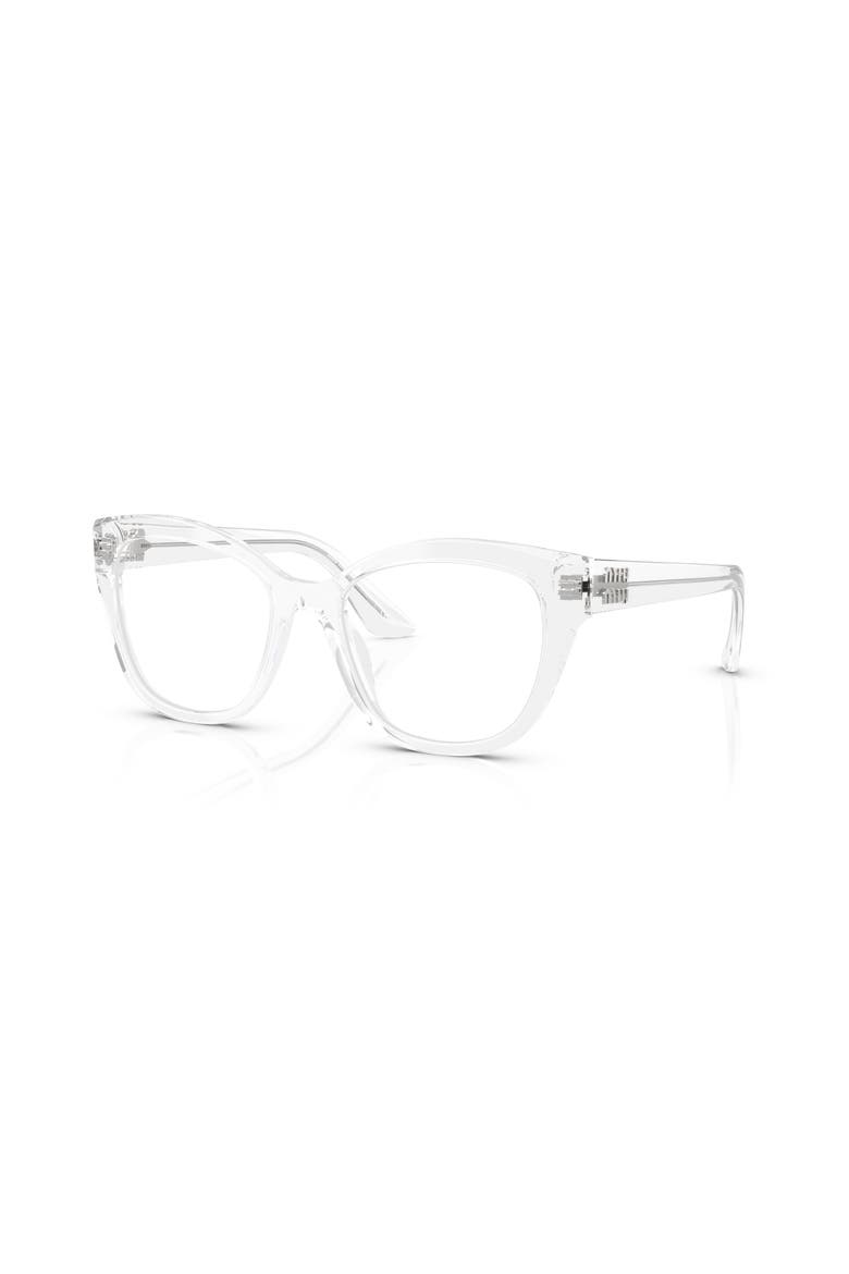 54mm Square optical glasses, Main, color, Transparent